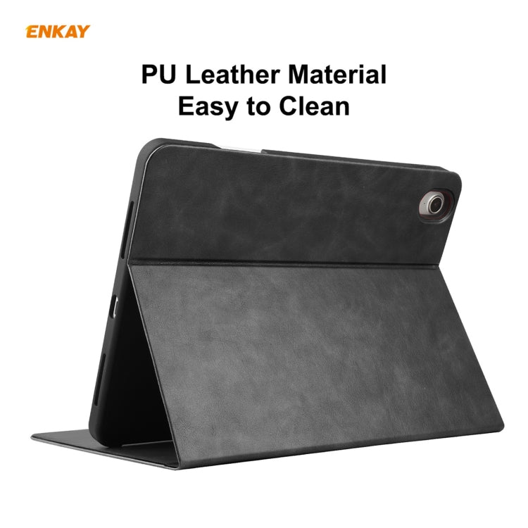 Étui intelligent ENKAY ENK-8024 en cuir PU texturé et TPU avec emplacement pour stylet pour iPad Air 10.9 (2020) / iPad Pro 11 (2018), iPad Air 2022 / 2020 10.9