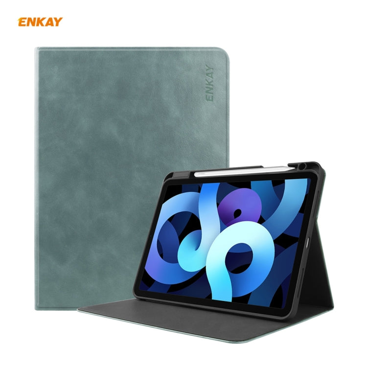 Étui intelligent ENKAY ENK-8024 en cuir PU texturé et TPU avec emplacement pour stylet pour iPad Air 10.9 (2020) / iPad Pro 11 (2018), iPad Air 2022 / 2020 10.9
