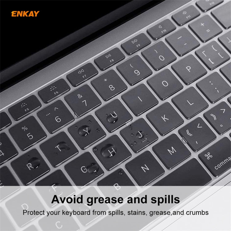 ENKAY US Version Soft TPU Keyboard Protector Film for MacBook 12 inch A1534 (2015) / Pro 13.3 inch A1708 (without Touch Bar), US Version