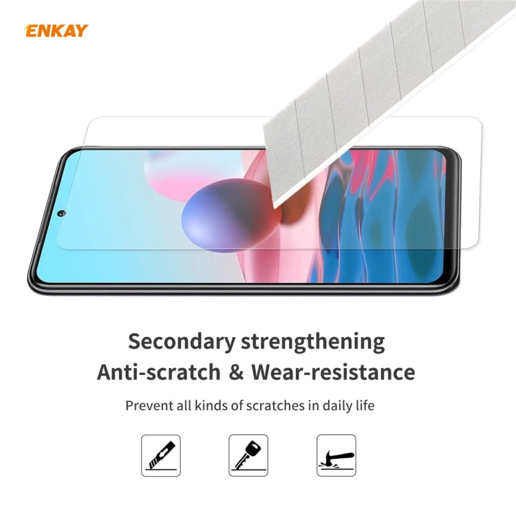 5 PCS ENKAY Hat-Prince 0.26mm 9H 2.5D Curved Edge Tempered Glass Film