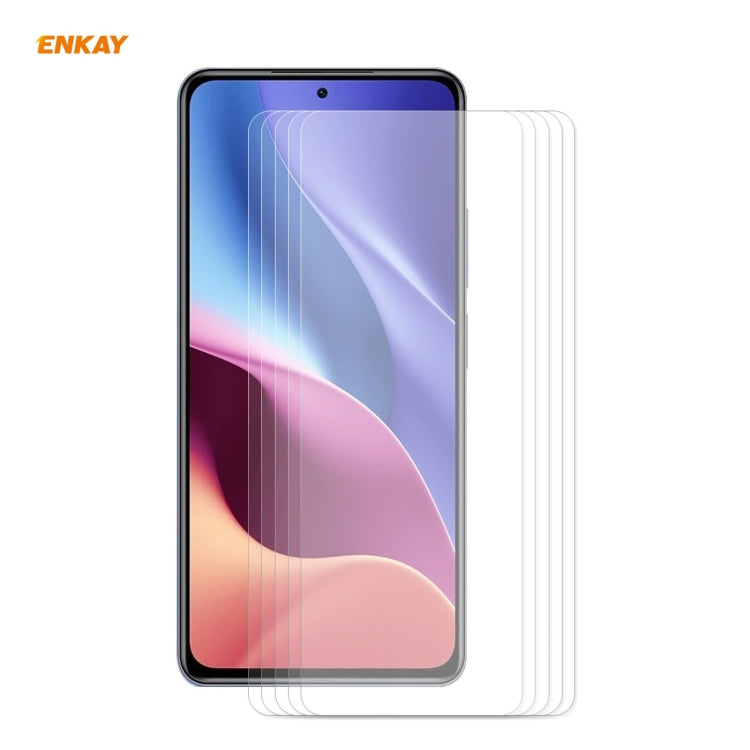 5 PCS ENKAY Hat-Prince 0.26mm 9H 2.5D Curved Edge Tempered Glass Film