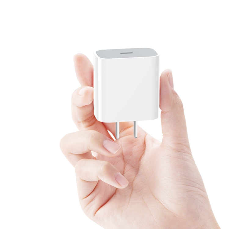 PD 20W Single USB-C / Type-C Port Travel Charger + 3A PD3.0 USB-C / Type-C to 8 Pin Fast Charge Data Cable Set, US Plug, 20W US Plug + PD Cable 1.5m, 20W US Plug + PD Cable 2m