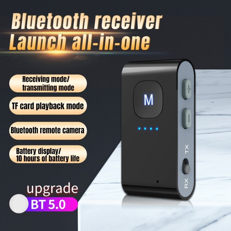 BR02 Bluetooth 5.0 Receive and transmit 2-in-1 PC TV Bluetooth audio adapter with battery display