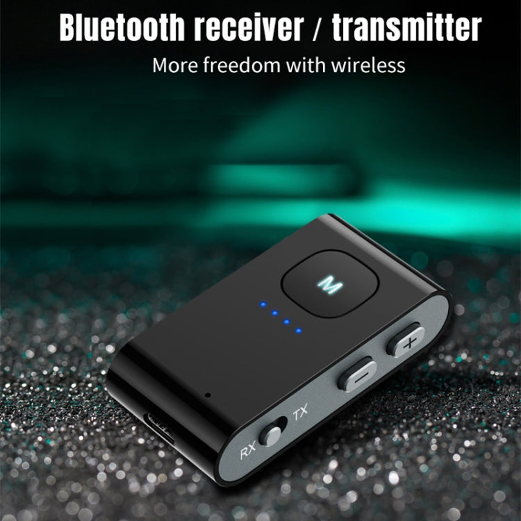 BR02 Bluetooth 5.0 Receive and transmit 2-in-1 PC TV Bluetooth audio adapter with battery display