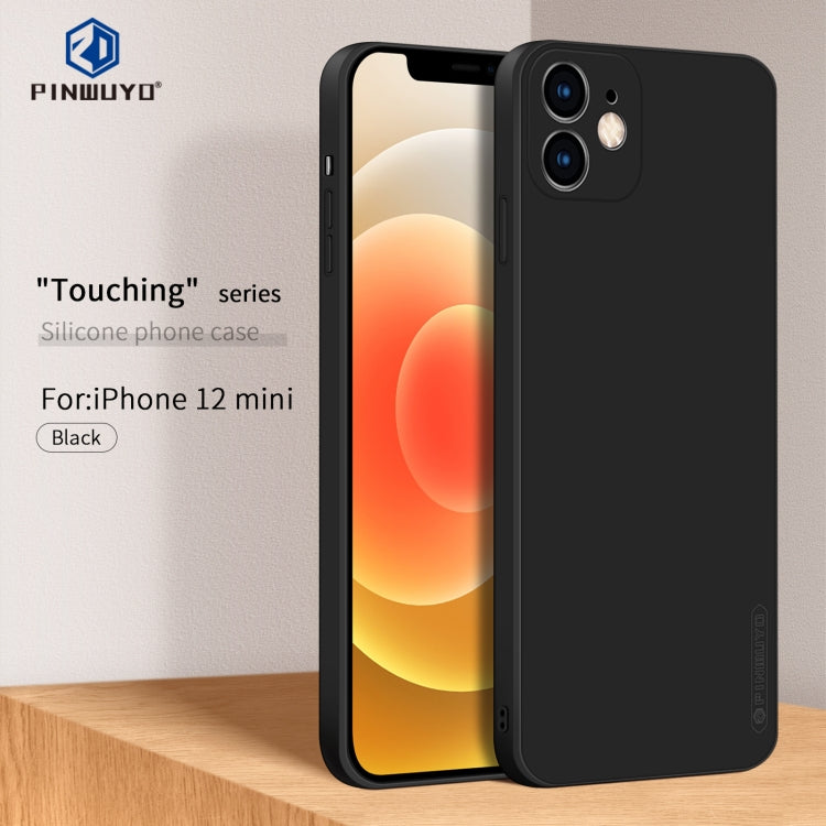 PINWUYO Touching Series Liquid Silicone TPU Shockproof Case, For iPhone 12 mini, For iPhone 12, For iPhone 12 Pro, For iPhone 12 Pro Max