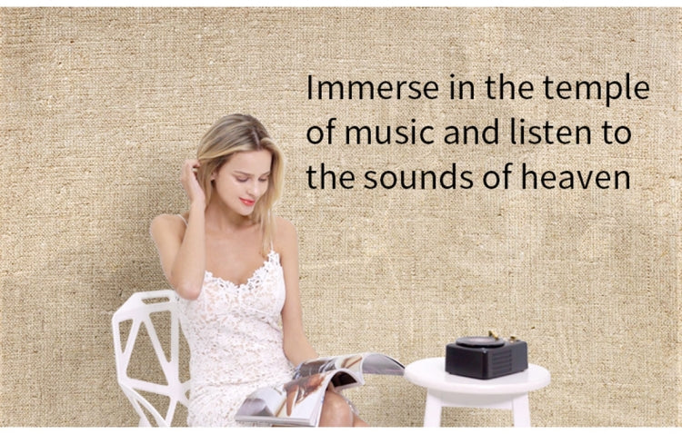 Retro Style Bluetooth Speaker, Built-in High-sensitivity FM Receiving Antenna, Long-Term Voyage, T12 (Red)