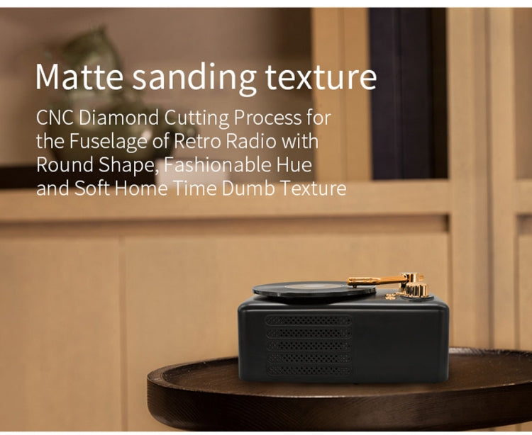Retro Style Bluetooth Speaker, Built-in High-sensitivity FM Receiving Antenna, Long-Term Voyage, T12 (Red)