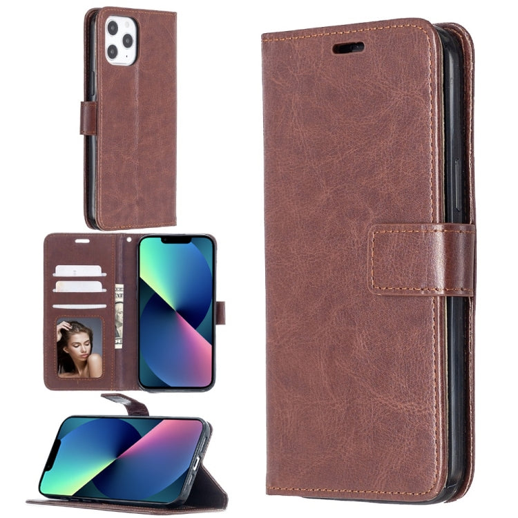 Crazy Horse Texture Horizontal Flip Leather Case with Holder & Card Slots & Wallet & Photo Frame For iPhone 13 mini, For iPhone 13 mini