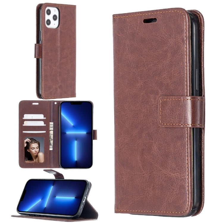 Crazy Horse Texture Horizontal Flip Leather Case with Holder & Card Slots & Wallet & Photo Frame for iPhone 13 Pro Max, For iPhone 13 Pro Max