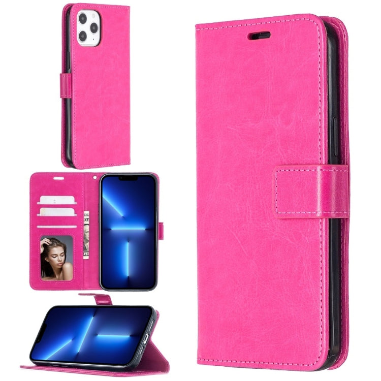 Crazy Horse Texture Horizontal Flip Leather Case with Holder & Card Slots & Wallet & Photo Frame for iPhone 13 Pro Max, For iPhone 13 Pro Max