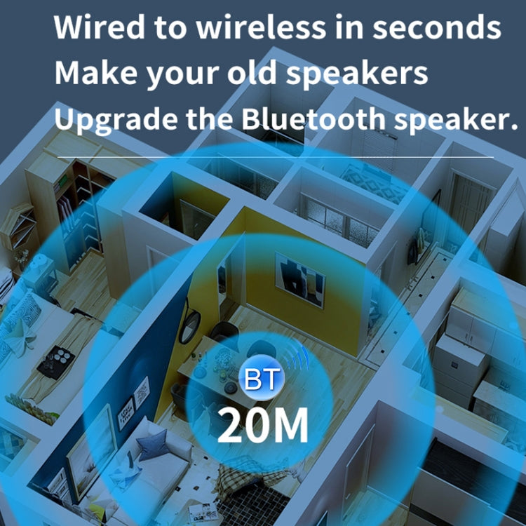 D18 Bluetooth Digital Audio Receiver with 3.5MM Jack to Analog Converter USB Player Adapter