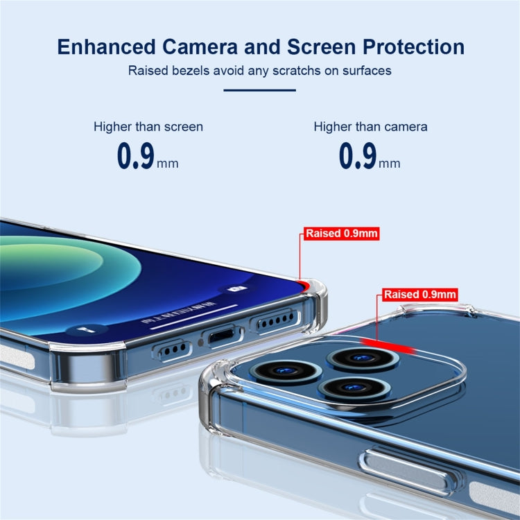 Hat-Prince ENKAY Clear TPU Shockproof Airbag Soft Case + Camera Lens Glass Film, For iPhone 12 Pro, For iPhone 12 Pro Max, For iPhone 12, For iPhone 12 mini, For iPhone 11 Pro, For iPhone 11 Pro Max, For iPhone 11