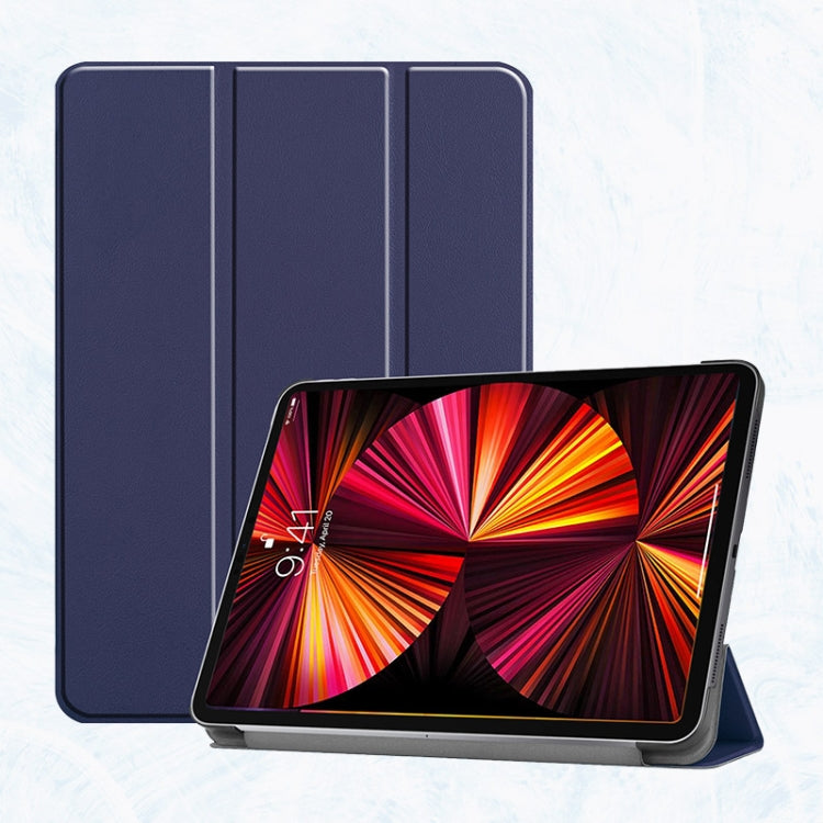 Étui en cuir PU antichoc ENKAY 3 volets avec support et fonction veille/réveil pour iPad Pro 11 (2021/2020) et iPad Pro 11 (2022/2021/2020)
