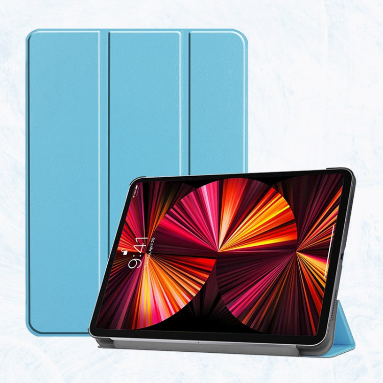 Étui en cuir PU antichoc ENKAY 3 volets avec support et fonction veille/réveil pour iPad Pro 11 (2021/2020) et iPad Pro 11 (2022/2021/2020)
