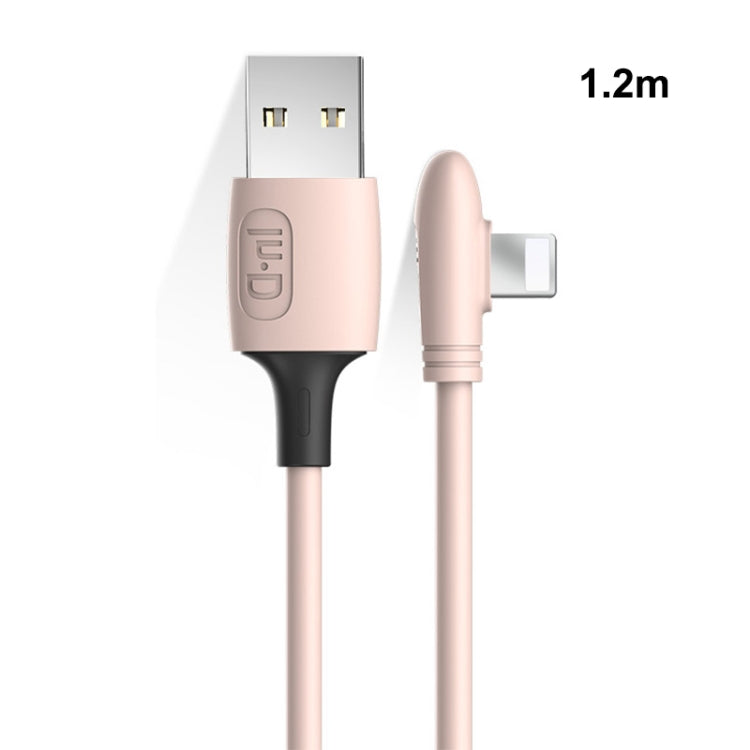 ENKAY Hat-Prince ENK-CB210 2.4A USB to 8 Pin 90 Degree Elbow Silicone Data Sync Fast Charging Cable, Cable Length: 1.2m, 1.2m 2.4A Elbow