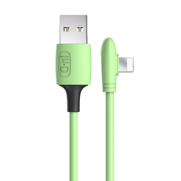 ENKAY Hat-Prince ENK-CB210 2.4A USB to 8 Pin 90 Degree Elbow Silicone Data Sync Fast Charging Cable, Cable Length: 1.2m, 1.2m 2.4A Elbow