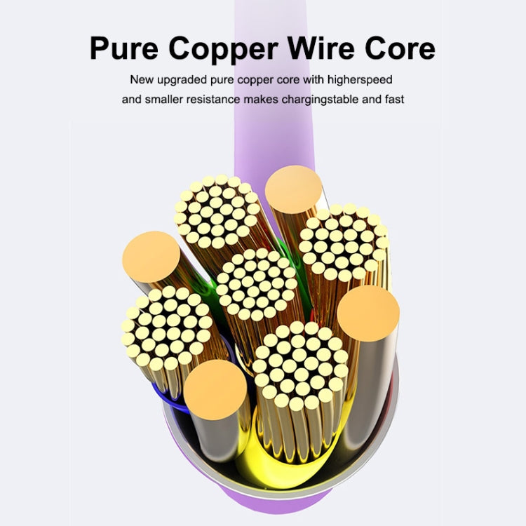 ENKAY Hat-Prince ENK-CB210 2.4A USB to 8 Pin 90 Degree Elbow Silicone Data Sync Fast Charging Cable, Cable Length: 1.2m, 1.2m 2.4A Elbow