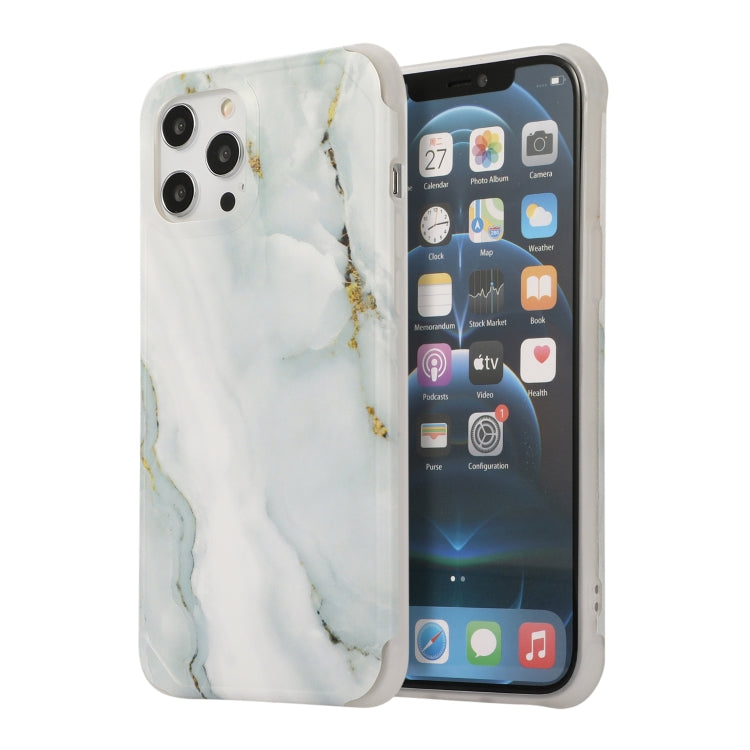 Four Corners Shocproof Flow Gold Marble IMD Back Cover Case
