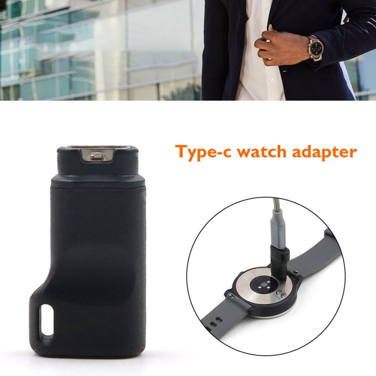 Tête de chargement pour montre connectée avec adaptateur de type C pour Garmin Fenix ​​5 / 5x / 5s / 6 / 6X / 6S Pro / Venu, type C