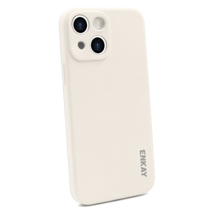 Coque de protection antichoc en silicone liquide Hat-Prince ENKAY + protection d'écran en verre trempé 9H pour iPhone 13 mini