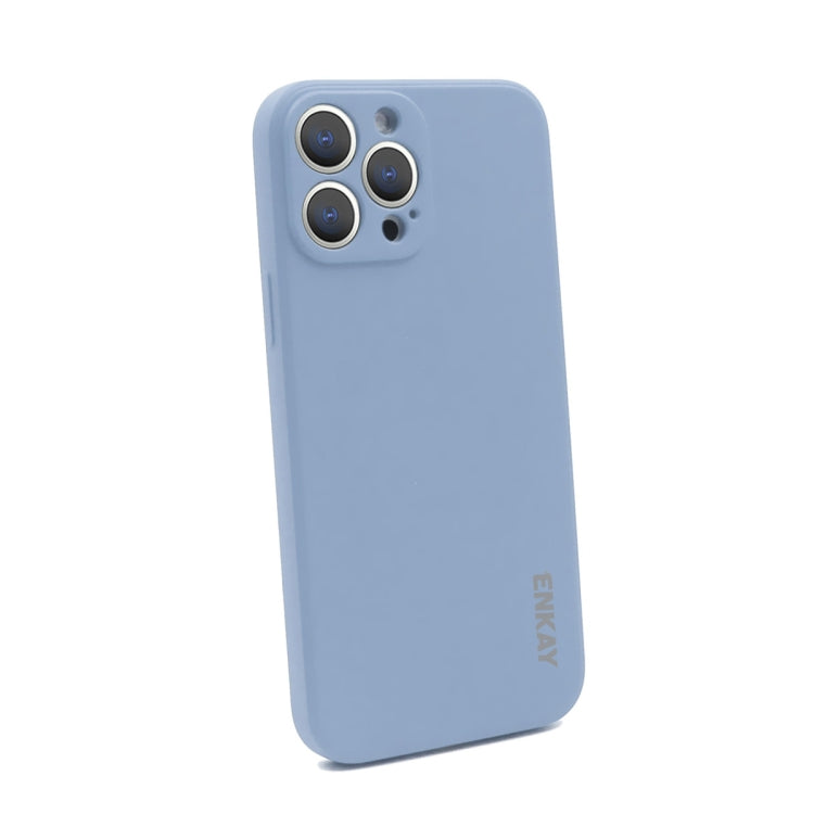 Hat-Prince ENKAY Liquid Silicone Shockproof Protective Case Drop Protection Cover + 9H Tempered Glass Screen Protector for iPhone 13 Pro, For iPhone 13 Pro