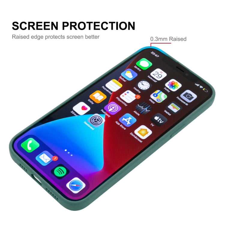 Hat-Prince ENKAY Liquid Silicone Shockproof Protective Case Drop Protection Cover + 9H Tempered Glass Screen Protector for iPhone 13 Pro Max, For iPhone 13 Pro Max