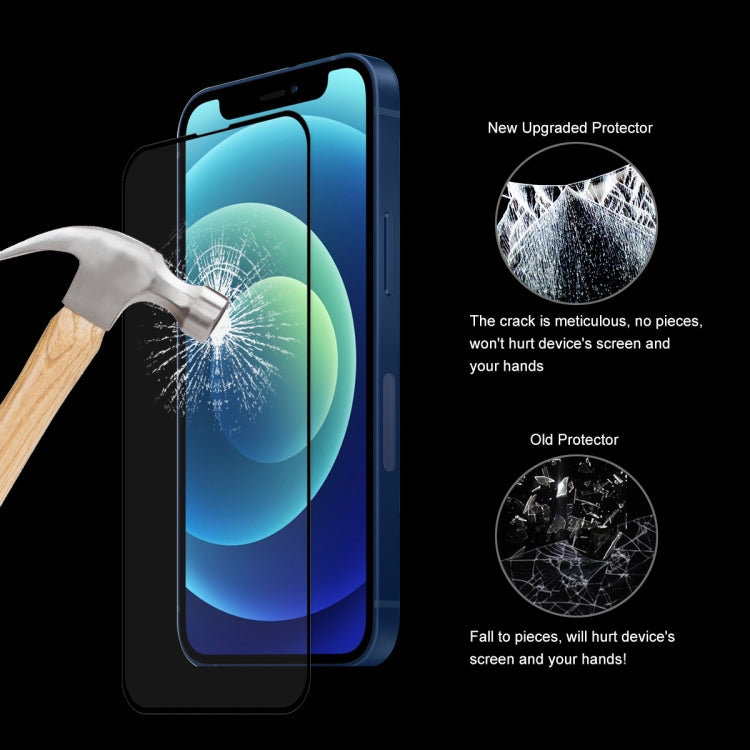 Coque de protection antichoc en silicone liquide Hat-Prince ENKAY + film de protection en verre trempé à couverture complète pour iPhone 13 mini