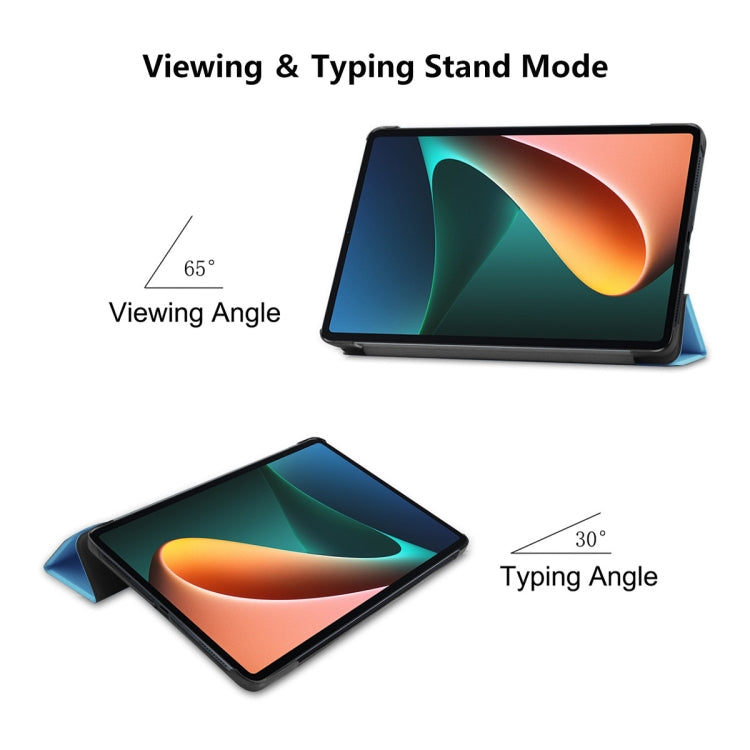 For Xiaomi Mi Pad 5 / 5 Pro ENKAY Custer Texture Horizontal Flip PU+PC Leather Case with Three-folding Holder & Sleep / Wake-up Function, For Xiaomi Mi Pad 5 / 5 Pro