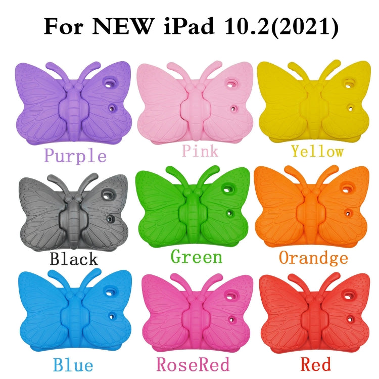 Étui de protection antichute en EVA pour iPad 10.2 2021, style support papillon, pour enfants