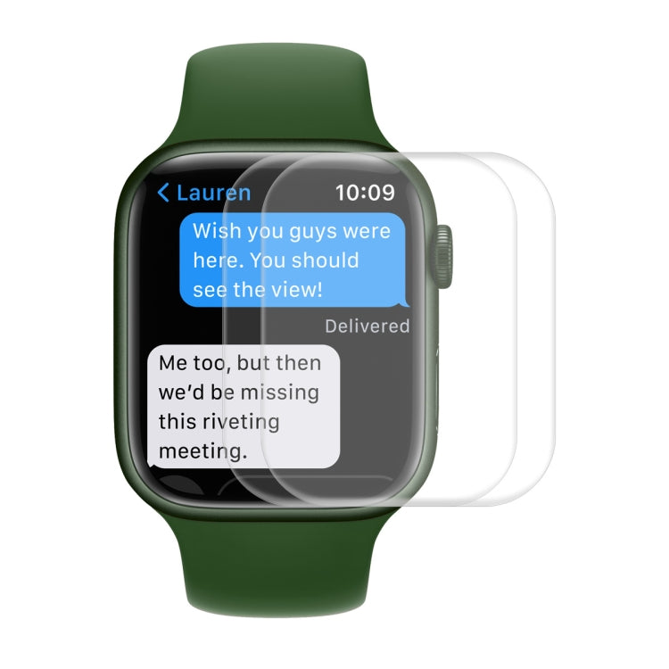 ENKAY Hat-Prince Case Friendly 3D Full Screen PET Curved Hot Bending HD Screen Protector Film For Apple Watch Series 7 41mm, 1 PC For Apple Watch Series 7 41mm, 2 PCS For Apple Watch Series 7 41mm, 5 PCS For Apple Watch Series 7 41mm�������������������...