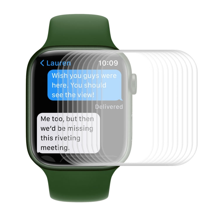 ENKAY Hat-Prince Case Friendly 3D Full Screen PET Curved Hot Bending HD Screen Protector Film For Apple Watch Series 7 41mm, 1 PC For Apple Watch Series 7 41mm, 2 PCS For Apple Watch Series 7 41mm, 5 PCS For Apple Watch Series 7 41mm�������������������...