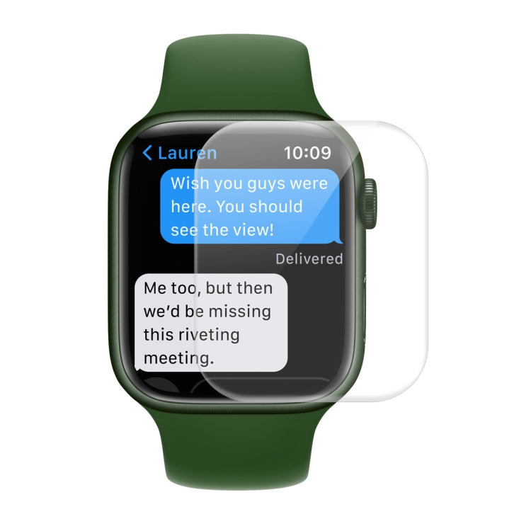 ENKAY Hat-Prince Case Friendly 3D Full Screen PET Curved Hot Bending HD Screen Protector Film For Apple Watch Series 7 45mm, 1 PC For Apple Watch Series 7 45mm, 2 PCS For Apple Watch Series 7 45mm, 5 PCS For Apple Watch Series 7 45mm�������������������...