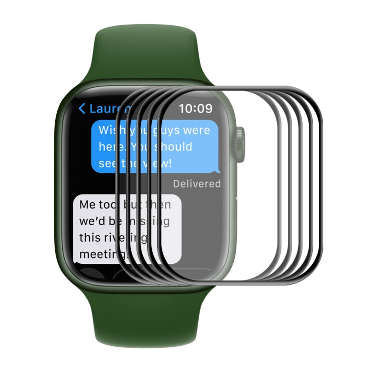 ENKAY Hat-Prince Case Friendly 3D Full Screen PET Curved Hot Bending HD Screen Protector Film For Apple Watch Series 7 45mm, 1 PC For Apple Watch Series 7 45mm, 2 PCS For Apple Watch Series 7 45mm, 5 PCS For Apple Watch Series 7 45mm�������������������...