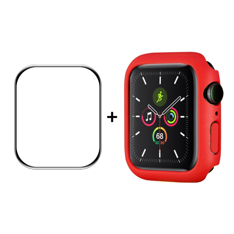 ENKAY Hat-Prince PC Frame + Full Coverage PMMA HD Screen Protector Film for Apple Watch Series 7 41mm