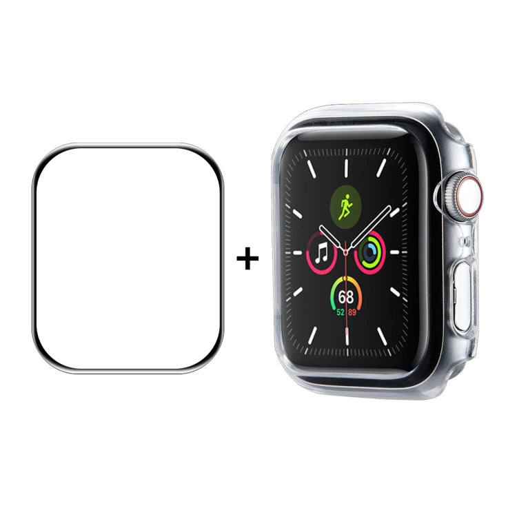 ENKAY Hat-Prince PC Frame + Full Coverage PMMA HD Screen Protector Film for Apple Watch Series 7 41mm