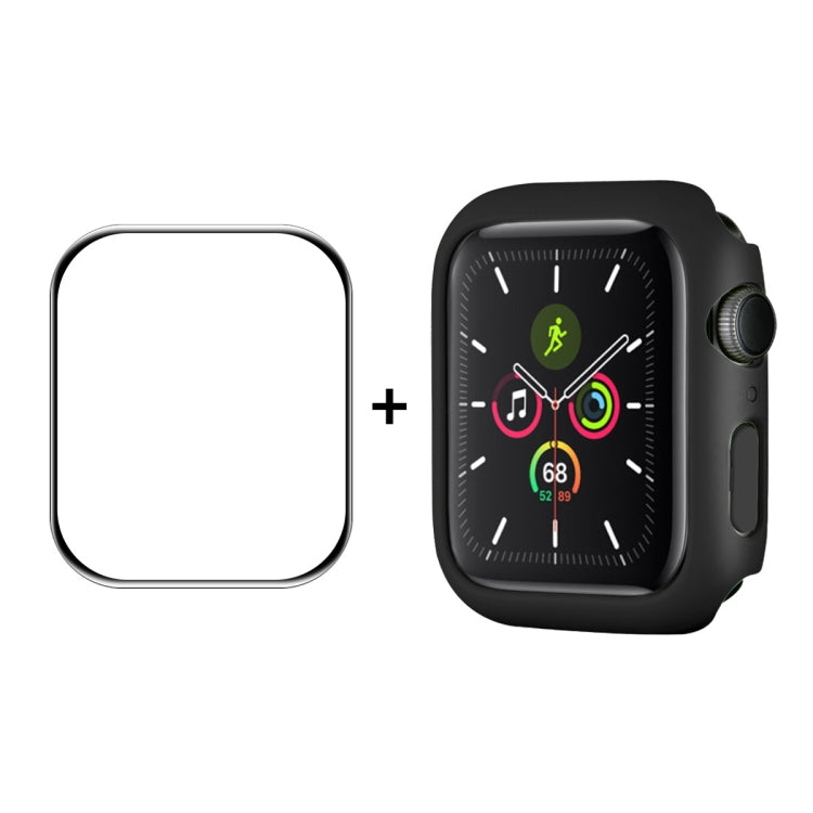ENKAY Hat-Prince PC Frame + Full Coverage PMMA HD Screen Protector Film for Apple Watch Series 7 45mm