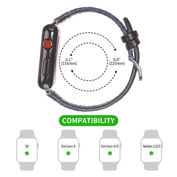 Sliver Buckle Leather Strap For Apple Watch Series, 7 41mm / 6&SE&5&4 40mm / 3&2&1 38mm, 7 45mm / 6&SE&5&4 44mm / 3&2&1 42mm