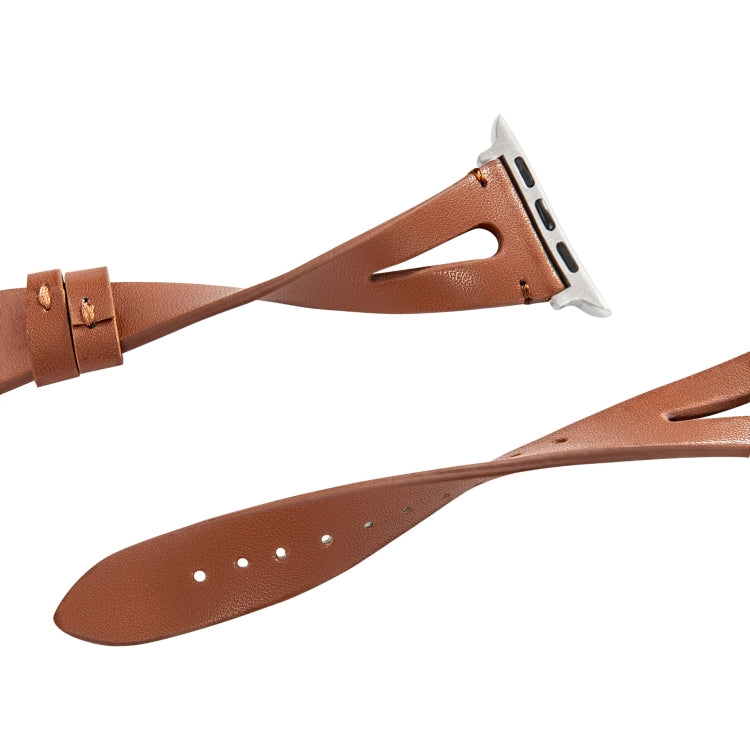 Leather Strap For Apple Watch Series, 7 41mm / 6&SE&5&4 40mm / 3&2&1 38mm, 7 45mm / 6&SE&5&4 44mm / 3&2&1 42mm