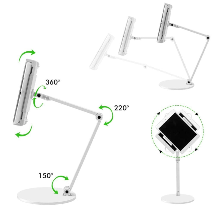 Support de bureau AP-7L pour smartphone et tablette, bras long pour iPad et Samsung