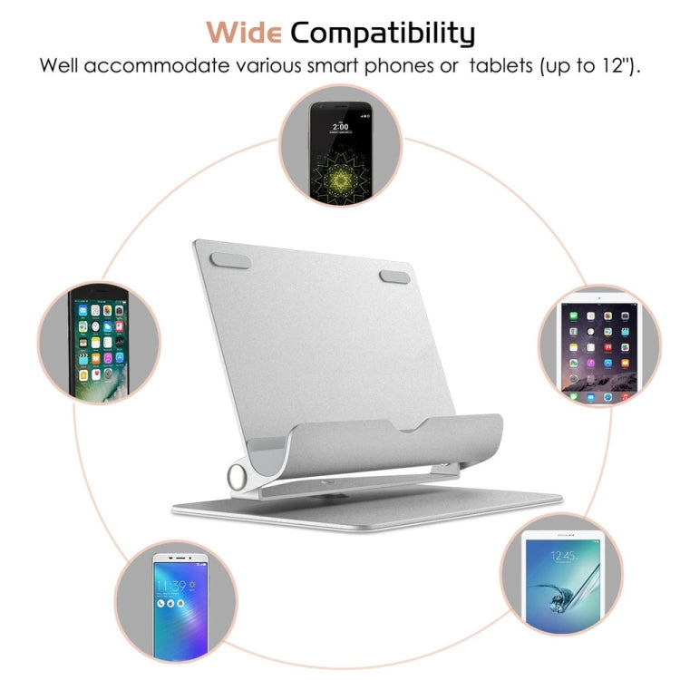 Universal Metal Tablet Mobile Phone Holder Stand 360 Degree Rotating Accessory Foldable Desktop