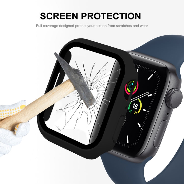 ENKAY Hat-Prince 2 in 1 PC Frame + 9H Tempered Glass Protector Full Coverage Case for Apple Watch Series 7 41mm