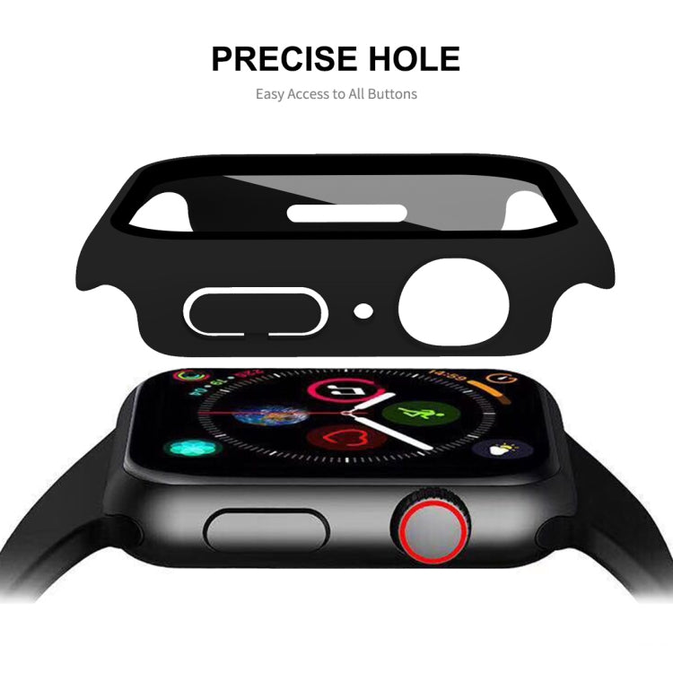 ENKAY Hat-Prince 2 in 1 PC Frame + 9H Tempered Glass Protector Full Coverage Case for Apple Watch Series 7 45mm