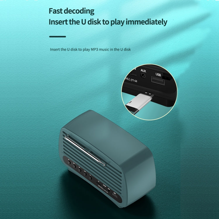 JY68 Wireless Bluetooth Speaker 3D Surround Stereo FM Radio Music Player Subwoofer, JY68
