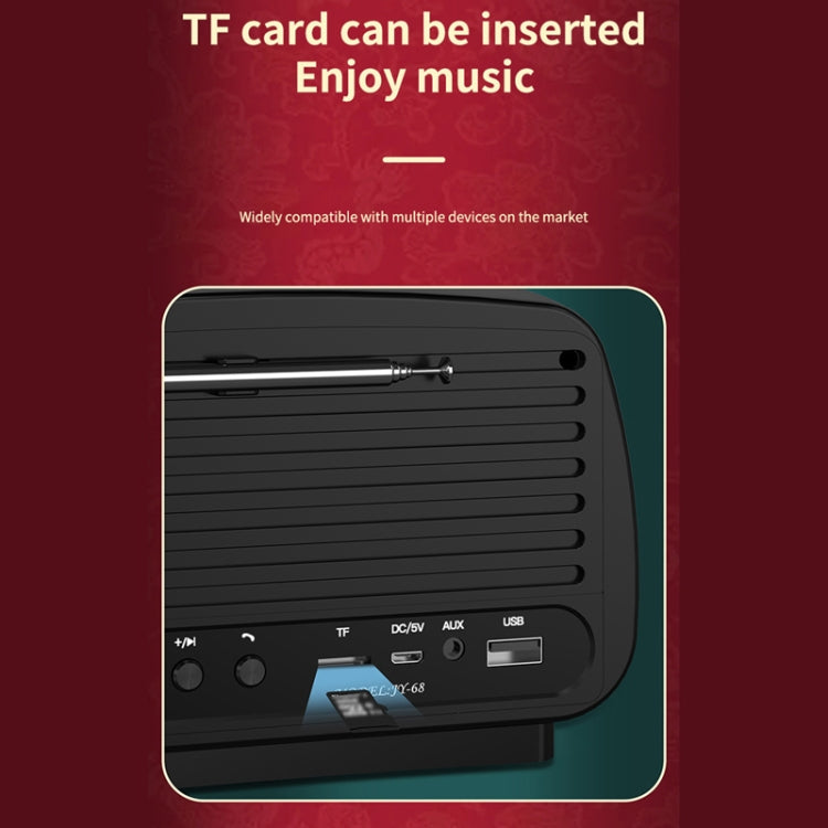 JY68 Wireless Bluetooth Speaker 3D Surround Stereo FM Radio Music Player Subwoofer, JY68