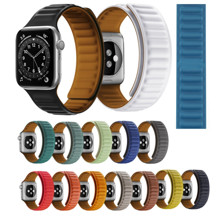 Silicone Magnetic Strap Watchband For Apple Watch Series, 7 41mm / 6&SE&5&4 40mm / 3&2&1 38mm