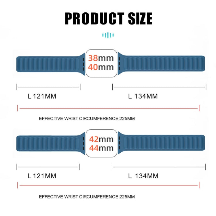 Silicone Magnetic Strap Watchband For Apple Watch Series, 7 41mm / 6&SE&5&4 40mm / 3&2&1 38mm