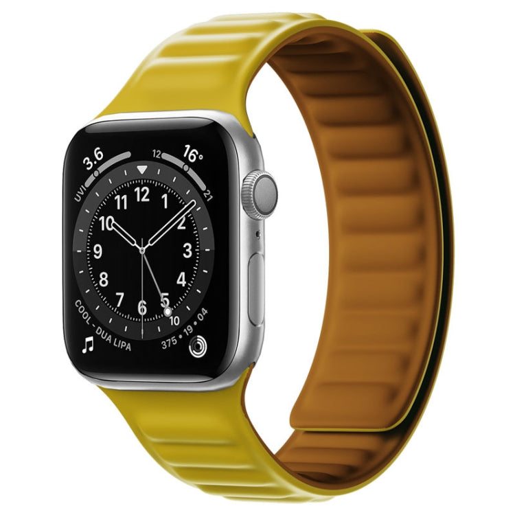 Silicone Magnetic Strap Watchband For Apple Watch Series, 7 45mm / 6&SE&5&4 44mm / 3&2&1 42mm
