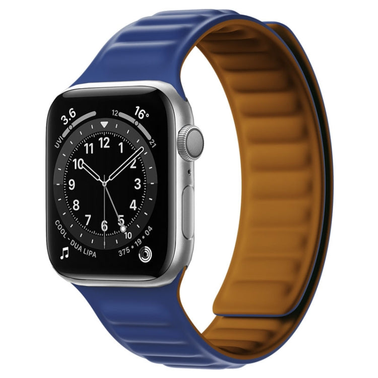 Silicone Magnetic Strap Watchband For Apple Watch Series, 7 45mm / 6&SE&5&4 44mm / 3&2&1 42mm