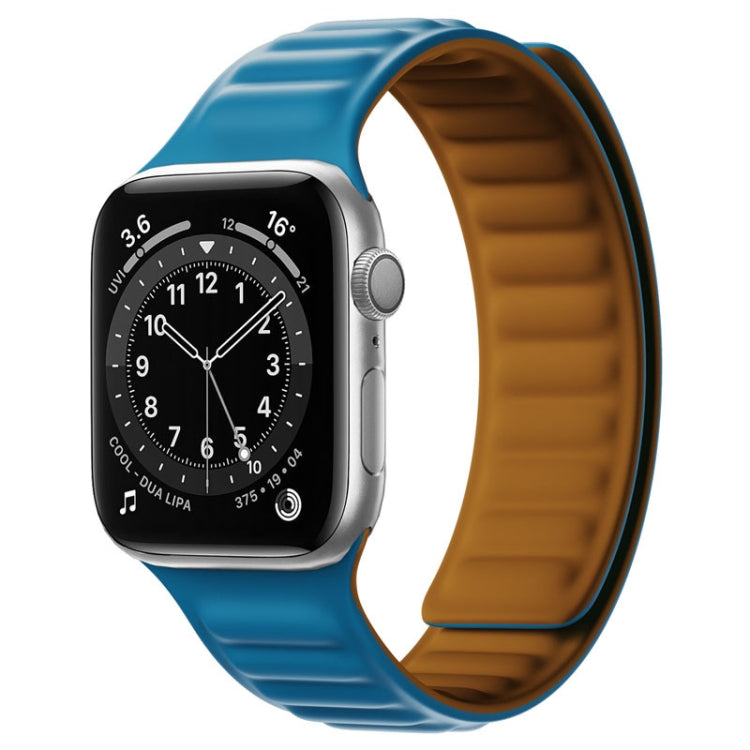 Silicone Magnetic Strap Watchband For Apple Watch Series, 7 45mm / 6&SE&5&4 44mm / 3&2&1 42mm