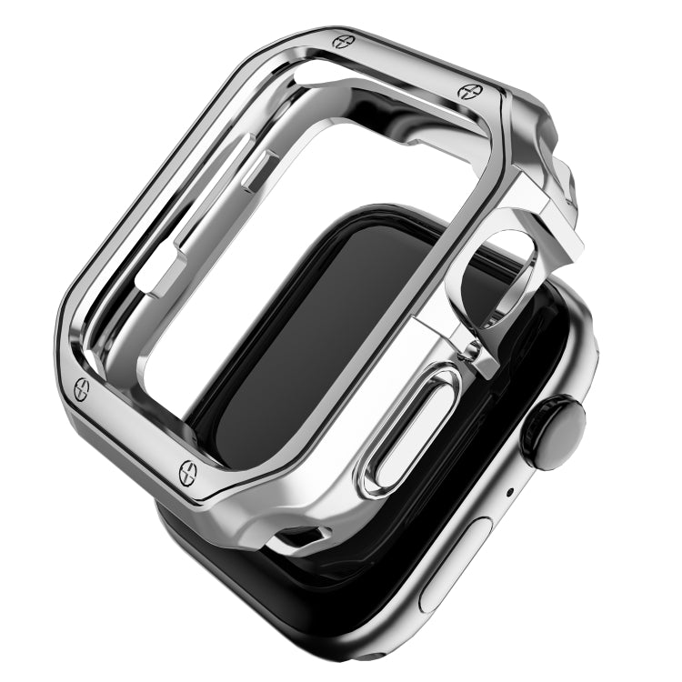 Anti-fall Electroplating TPU Watch Protective Case for Apple 1/2/3/4/5/6/7/SE, 38mm/40mm/41mm, 42mm/44mm/45mm